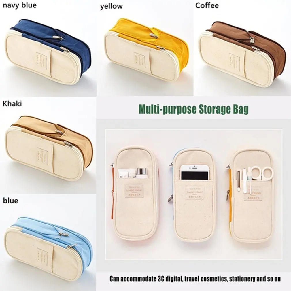 

Simple Primary School Junior High School Student Stationery Bag Pencil Case Girl Large Capacity Pencil Case Pencil Case