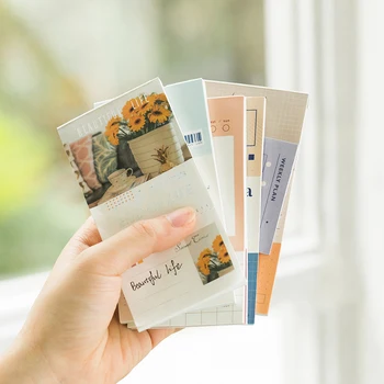 

Light life note book small fresh and tear off note paper non sticky hand account bottom diary decoration background material