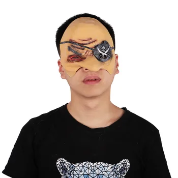 

Halloween Head Band Pirate Half Face Mask Makeup Ball Cosplay Stage Performance Head Band Party Culture Dance Mask