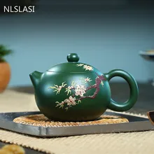 Yixing klasyczny dzbanek na herbatę purpurowa glina Xishi czajniki czajnik kosmetyczny ręcznie wykonana butik Teaware dostosowane 188 filtr z otworem kulowym 200ml