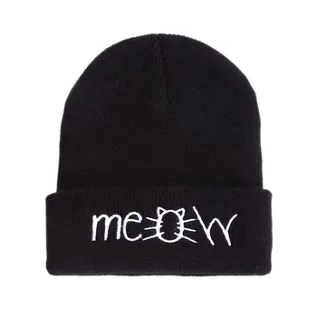 

Hiphop Style Fashion Hat Cap Cover Thick Warm Autumn Winter Hat Solid Color Outdoor Travel Cap Knitting Beanie Hats