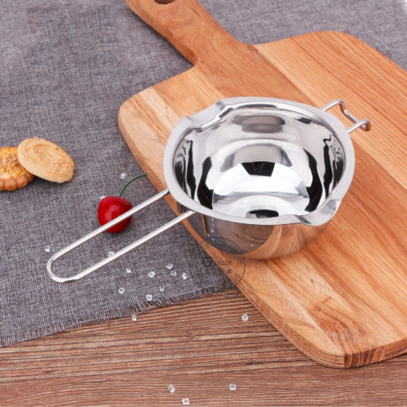 400ml/600ml Chocolate Melting Pot 304 Stainless Steel Cheese Butter Universal Melting Pot Fondant Caramel Heating Baking Tools