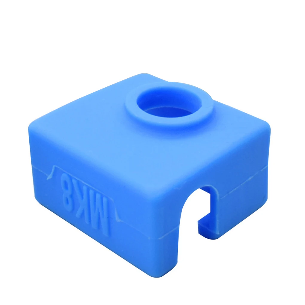 

Color Rondom 3D Printer Extruder Cover Heat Block Silicone Sleeve Heat Resistant Cover Replacement for CR10, MK7/MK8
