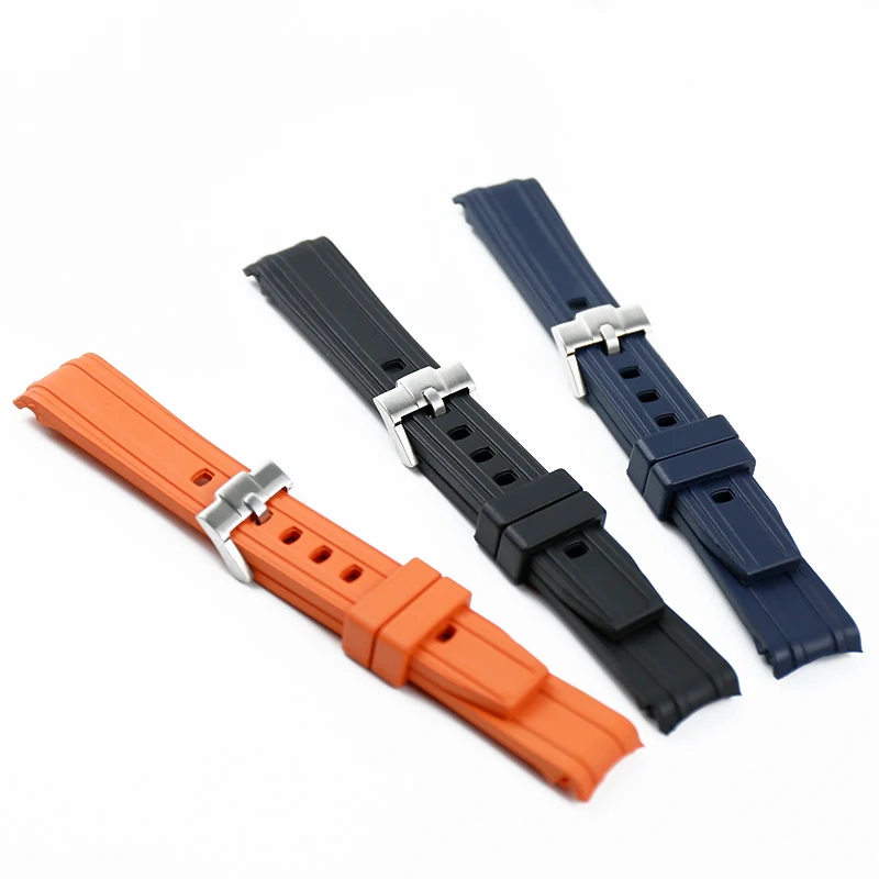 

Rubber strap men's watch accessories 20mm for Omega hippocampus 300 universe ocean AT150 observatory waterproof silicone strap