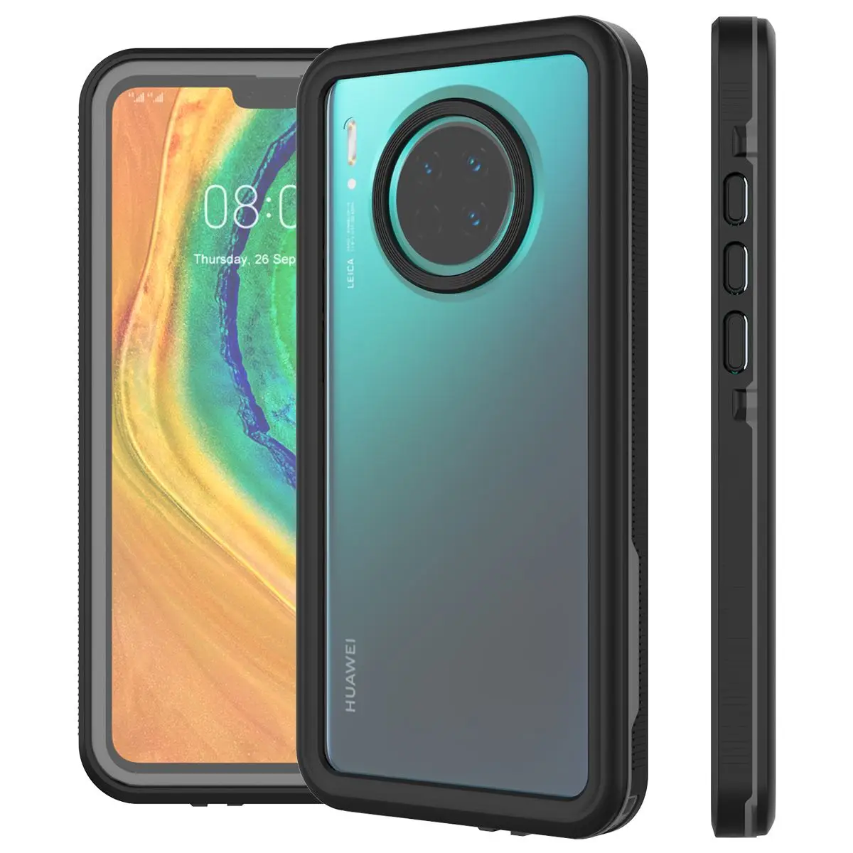 Для huawei mate 30 Водонепроницаемый чехол 360 градусов Водонепроницаемый чехол с защитой от пыли узор в горошек защитный чехол с Плавучестью Lanyar