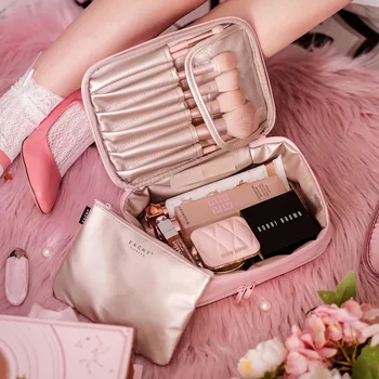 

Online Celebrity Makeup Bag Women's Portable Travel