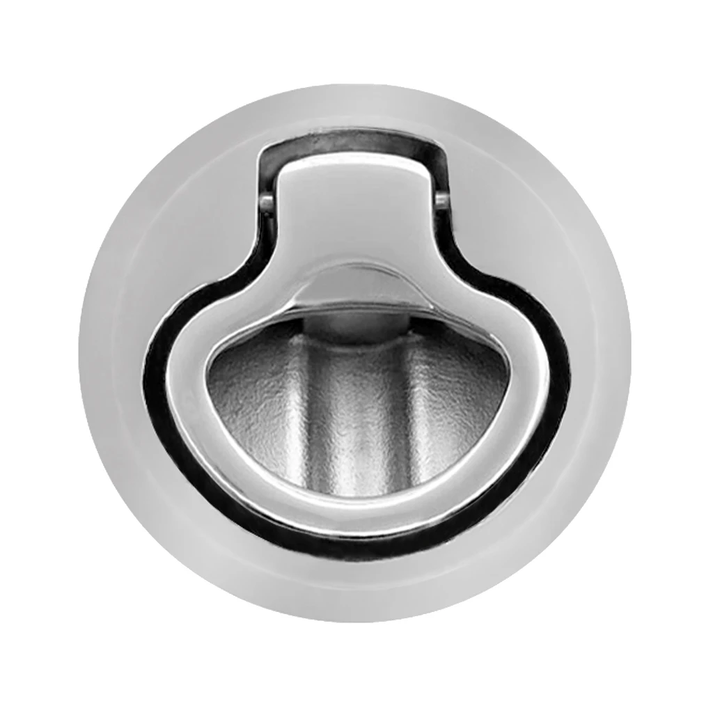 316 Stainless Steel Marine Yacht Boat Locking Latch Pull Hatch Latch Deck Lock 2''/50mm Cutout
