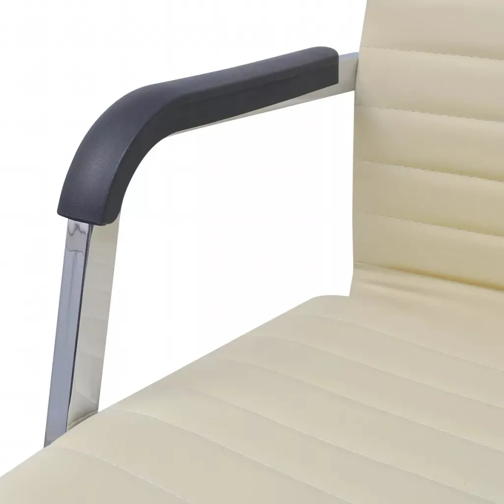VidaXL 55x63Cm Office Chair PU Leather Seat And Backrest Adjustable Height Lift Chair With Wheels Easy Assembly Office Furniture VidaXL 55x63Cm Office Chair PU Leather Seat And Backrest Adjustable Height Lift Chair With Wheels Easy Assembly Office Furniture