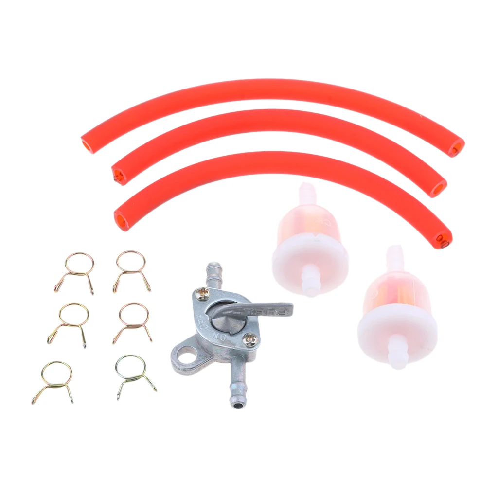 Fuel Hose Filter Pipe Petcock Tank Switch For ATV QURDS DIRT PIT BIKE