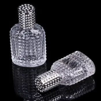 

30/50ml Portable Travel Pineapple Glass Perfume Bottle Spray Empty Atomizer Refillable Bottle Dispenser Container