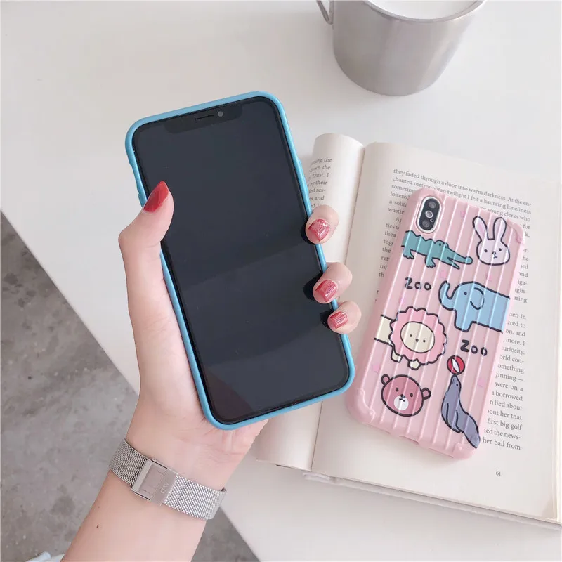 HYSOWENDLY милые животные багаж чехол для телефона iPhone 6 6s 6plus 7 8 Plus девчачий