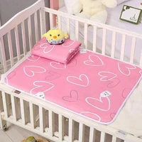 Tapis à langer imperméable réutilisable pour bébé, matelas à langer lavable pour nouveau-né, drap de lit pour bébé, tapis en coton 2