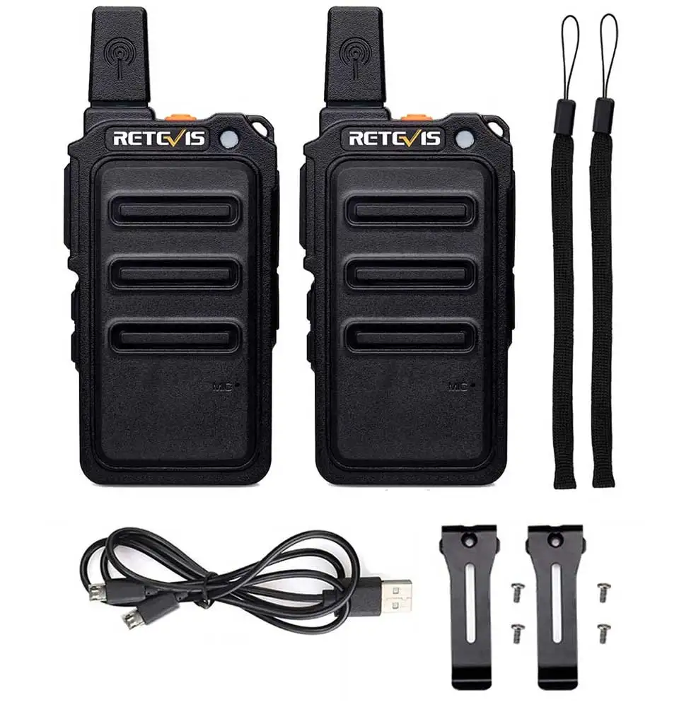 RETEVIS Walkie Talkie PMR Radio RT619 FRS PMR 446 2 PCS PTT Two Way Radio Transceiver Portable Radio Comunicador Walkie-talkies 4