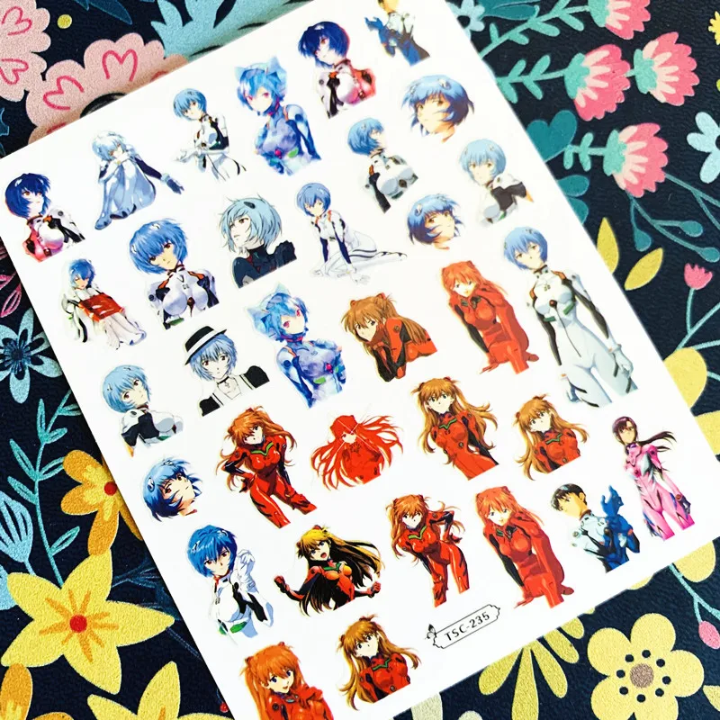 TSC series TSC-235-266 EVA series 3d nail art stickers decal template diy nail tool decoration nail stickers nail art tools nail art decoration nail decals