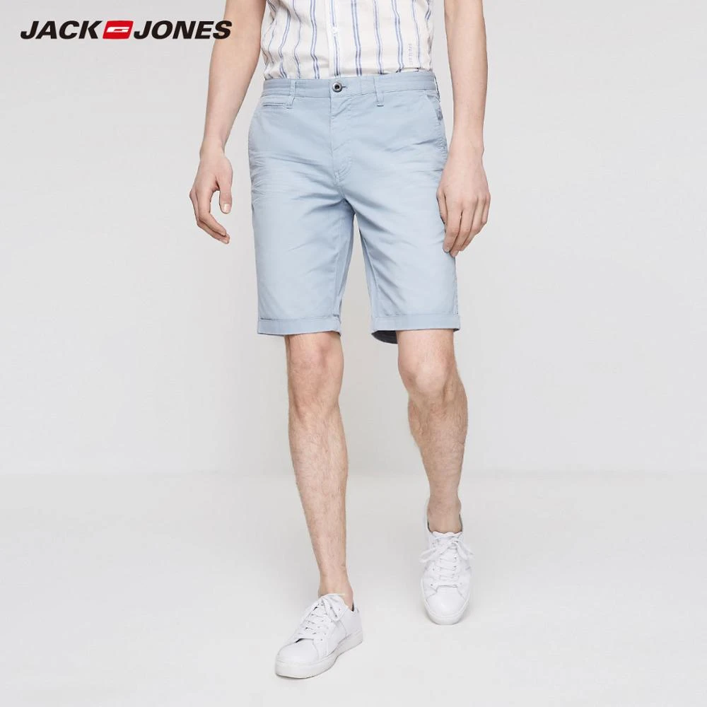 JackJones pantalones cortos de algodón hombre, Shorts básicos multicolores, ajustados, 219215508|Pantalones - AliExpress