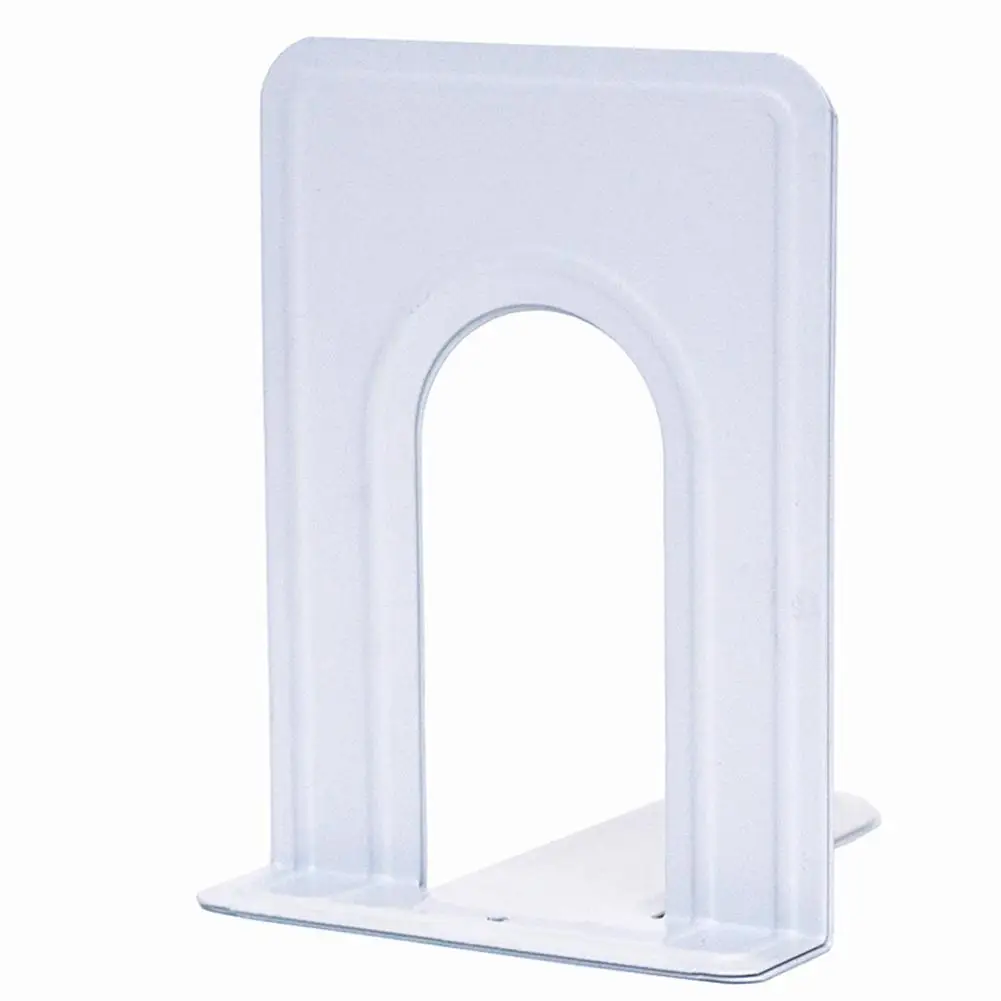 2pcs Household Metal Bookends Holder Heavy Duty Book Supporting Storage Stand For Home Office School