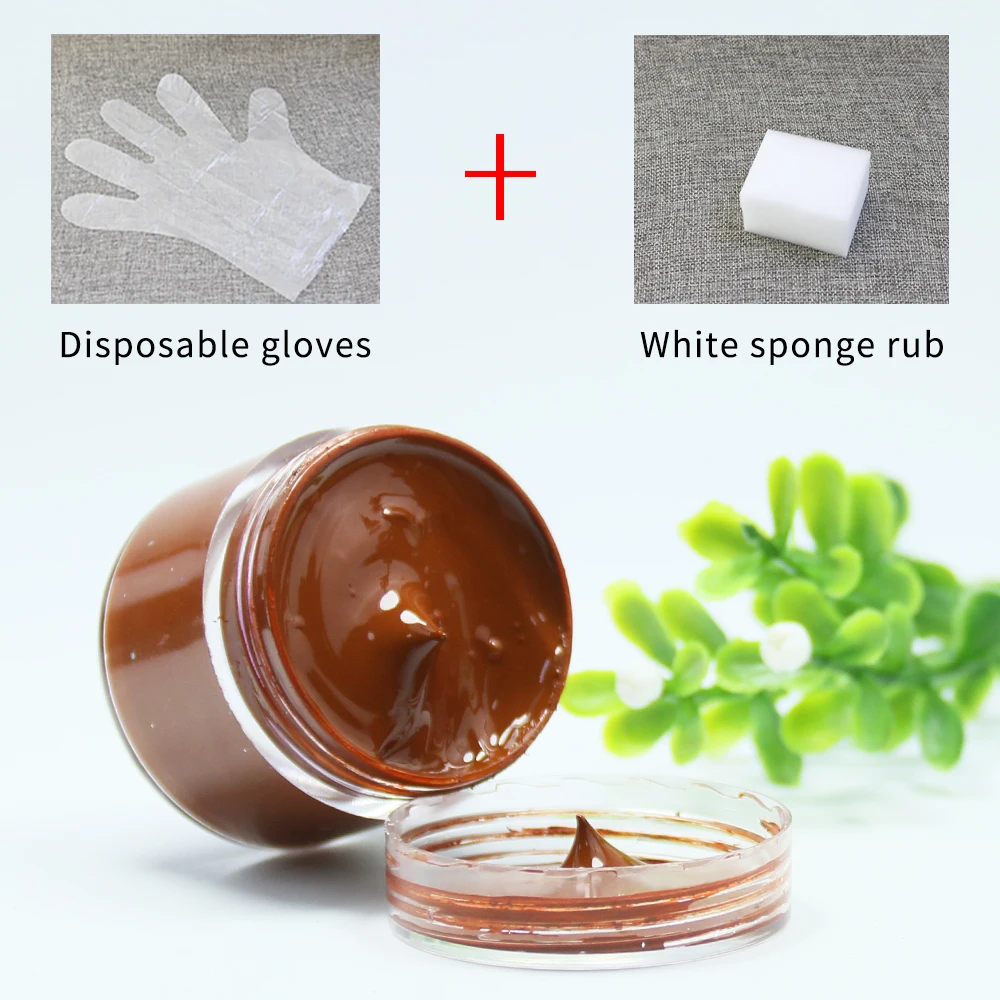 30ML White Paint for shoes cream skin Leather Finish Clothes Plastic  restorer Black Dye Repair Car Seat Restoration with Gloves