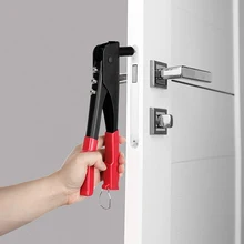 

Single Hand Manual Rivet Tool Professional Rivet Gun Hand Riveter Set Household Manual Accessories for 2.4mm/3.2mm/4.0mm/4.8mm