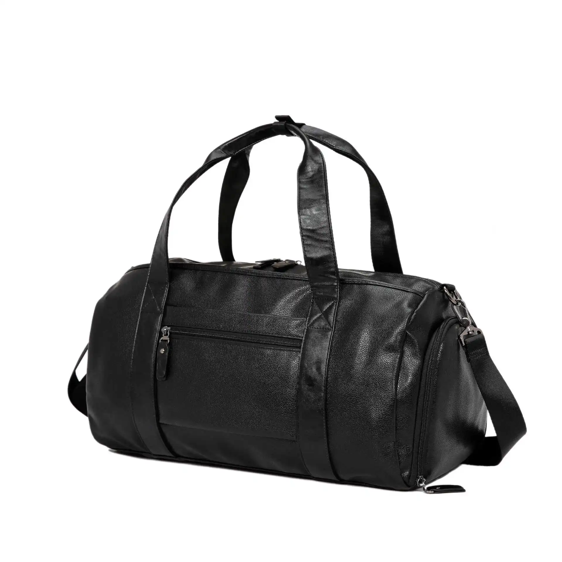 Мужская черная сумка для путешествий водонепроницаемая кожаная большая Вместительная дорожная сумка многофункциональная сумка-тоут