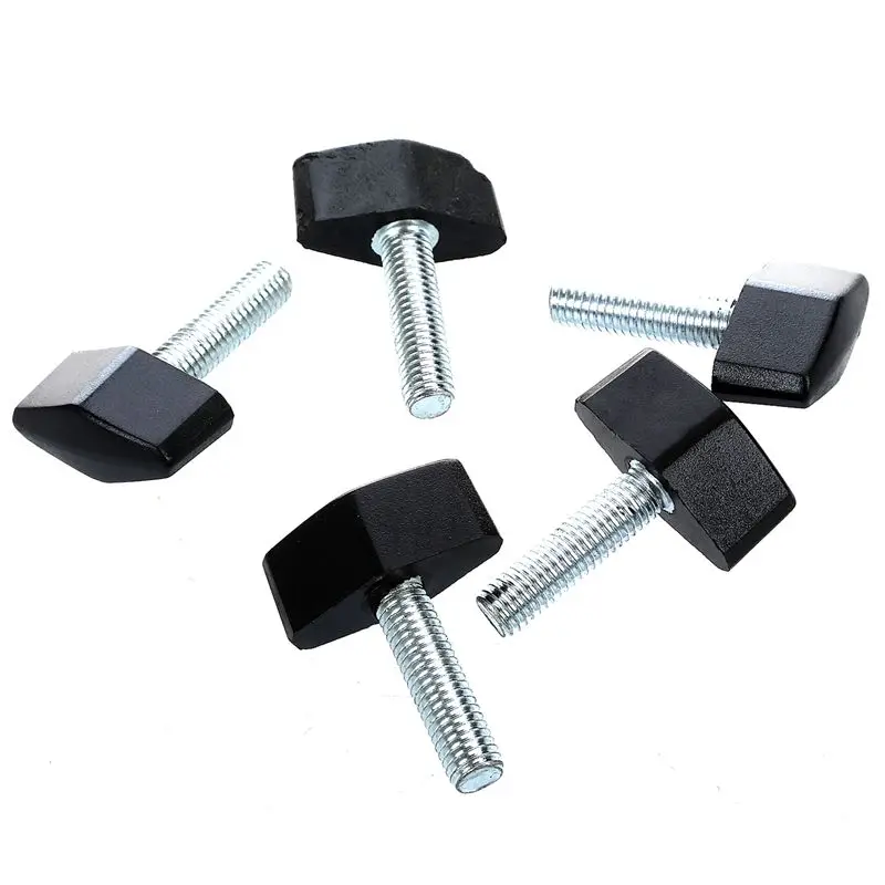 

5pcs M8x30mm Thread Rotating Adjustable T Clamping Handle Screw Knob