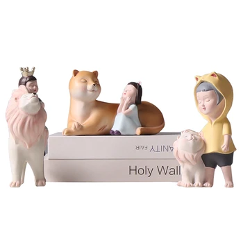 

North European Creative Resin Decorations Ornament Children's Room Bedroom Cute Small Furnishings Room Decoration Ornament