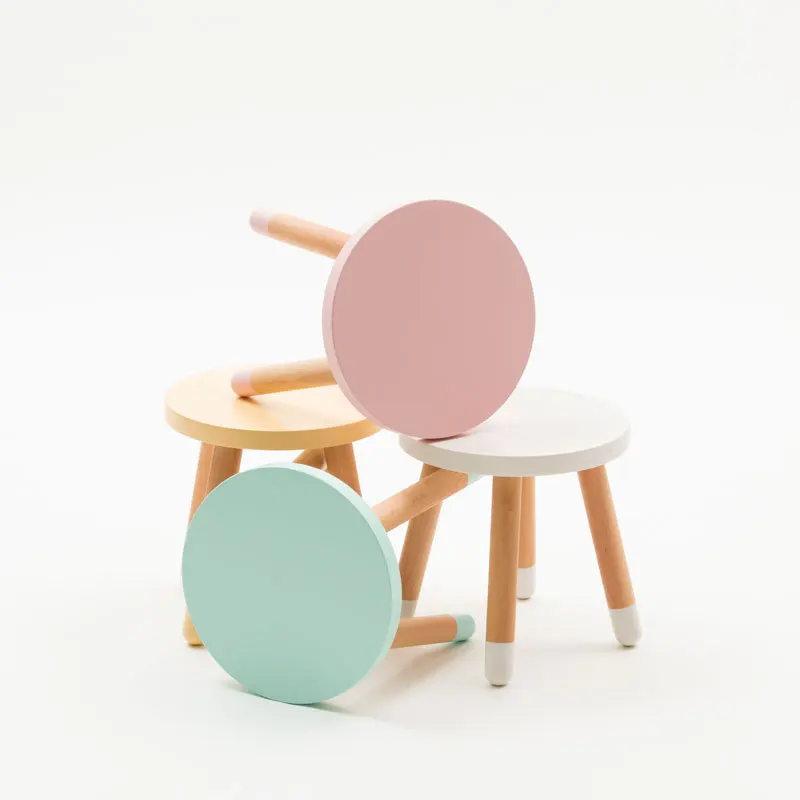 

Boleyn INS Northern European-Style Simple Online Celebrity-round Stool Kindergarten Study Chair