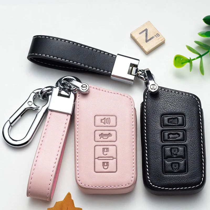 Leather Car Styling Key Cover Case for Lexus NX GS RX IS ES GX LX RC 200 250 350 LS 450H 300H Keychain Keyring Auto Key Covers