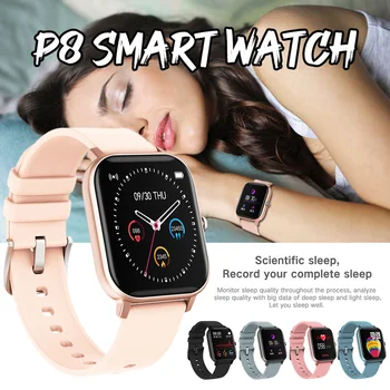 

Women IPX7 Waterproof Smart Watch Touch Bluetooth 4.0 1.4" Watch Health Tracker Blood Pressure Sleep Monitor For Android iOS