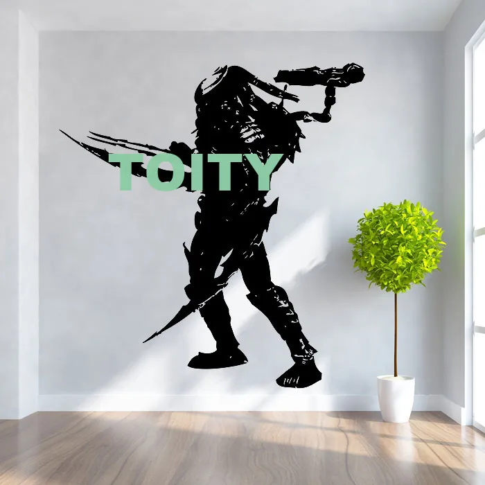 H60cm x W57cm 22 дизайна, хищник, настенный стикер по фильму, ретро фильм, плакат, Виниловая наклейка, для дома, интерьера, гостиной, художественный декор, съемная Фреска - Цвет: H60cm x W57cm