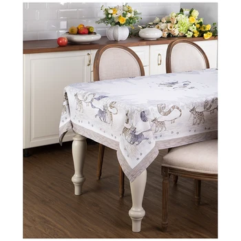 

Tablecloth Seals 140Х180, White, 100% Cotton , T fork Home and kitchen products