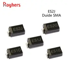 Pcs SMD Diodo Retificador Rápido ES1G 50 ES2D ES1M ES2G ES1J GS1M ES1D ES2J ES3M 1A 2A 200V 400V 600V 1000V SMA DO-214AC