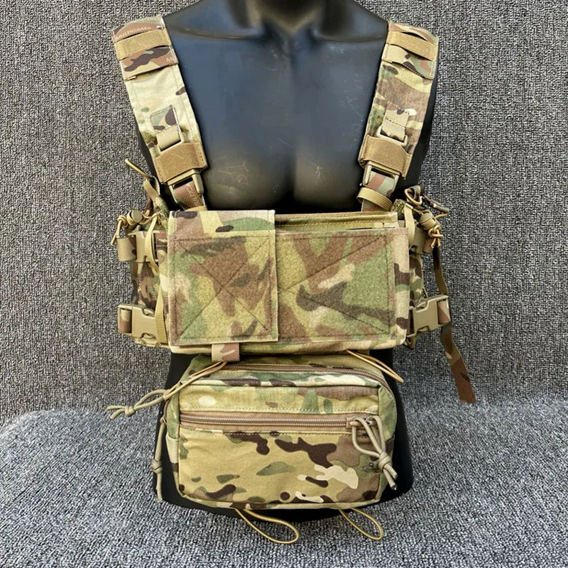 

Outdoor sport Airsoft Tactical Vest SS Modular Chest Rig MK4/MK3 Micro Fight Chassis Chest Hanging 500D Matte