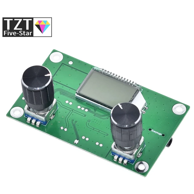 fm récepteur radio module modulation de fréquence stéréo réception carte de  circuit imprimé avec silencieux lcd affichage 3-5v lcd module