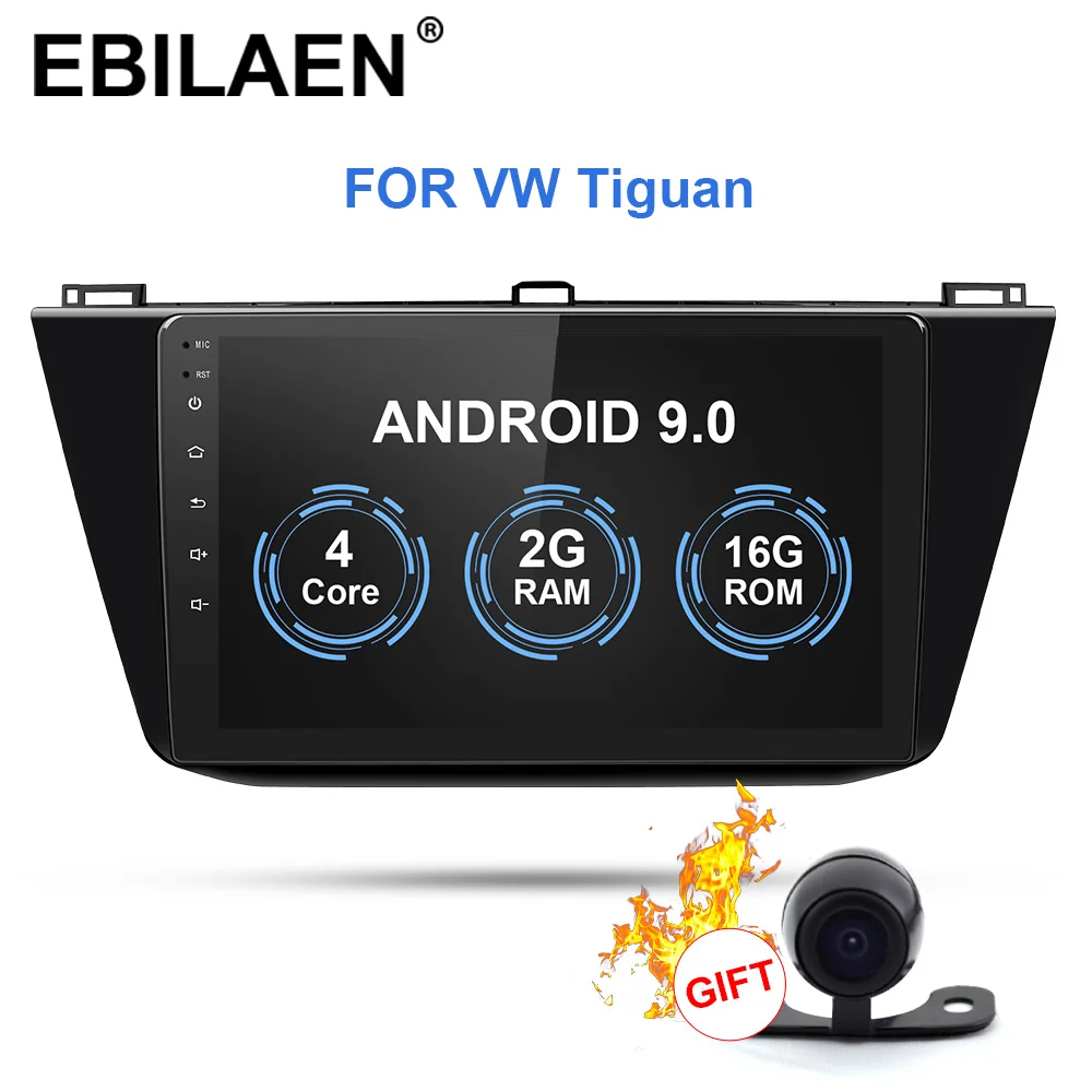 

EBILAEN Car Radio Multimedia Player For VW Volkswagen Tiguan 2006-2017 2Din Android 9.0 Autoradio GPS Navigation Tape Recorder