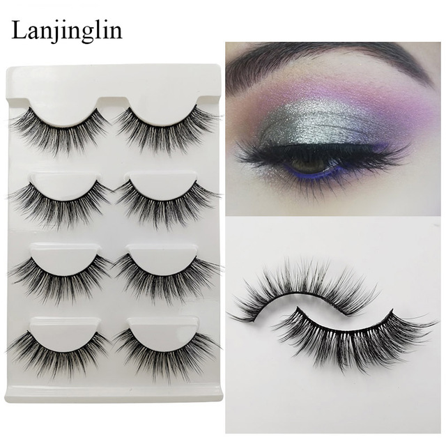Boxes False Eyelashes Wholesale Best Sale Natural Long Wispy Fake Eye Lashes Handmade 3D Mink Lashes Makeup Extension Tools
