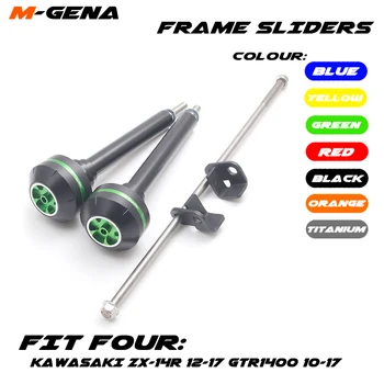 

Motorcycle CNC Aluminum Falling Protection Frame Sliders Crash Protector For Kawasaki ZZR1400 ZZR 1400 ZX-14R ZX14R 2017 2018