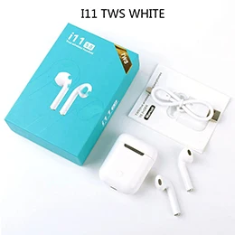 I12 TWS bluetooth-гарнитура, беспроводные наушники, мини-гарнитура, объемный 3D звук, Bluetooth наушники, PK i11 i9s, Беспроводные сенсорные наушники - Цвет: I11-white