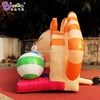 Decorative 6x2.5x3 Meters Inflatable Lovely Cat Backdrop Wall For Decoration / Inflatable Cartoon Cat Backdrop Wall Toys 4