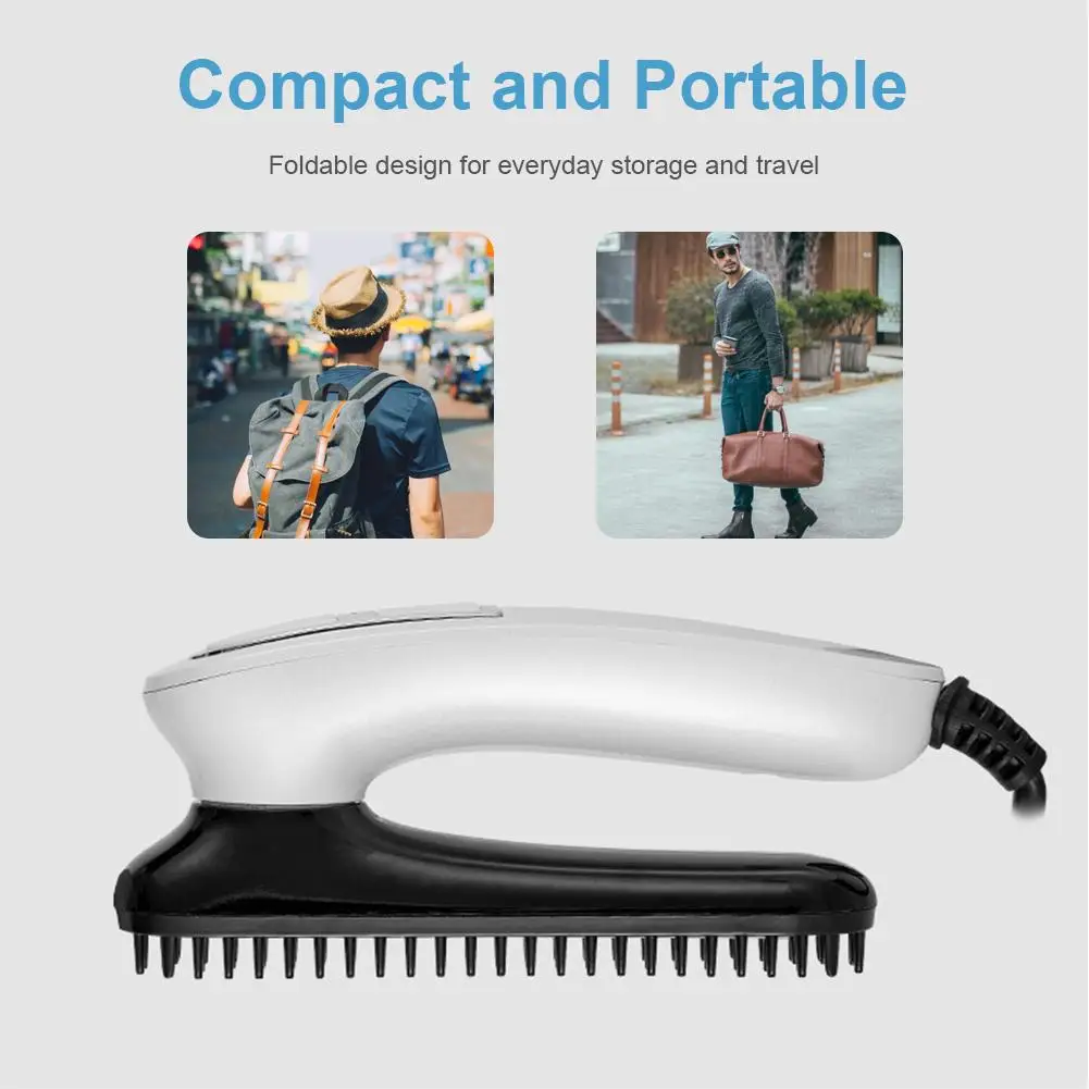 Multifunctional Hair Comb Brush Beard Straightener Hair Straighten Straightening Comb Hair Curler Quick Hair Styler For Men