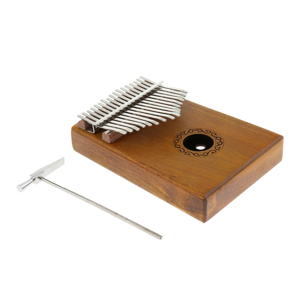 

17 Keys Kalimba Thumb Piano, Acacia Wood Finger Percussion for Kids Adults Learning
