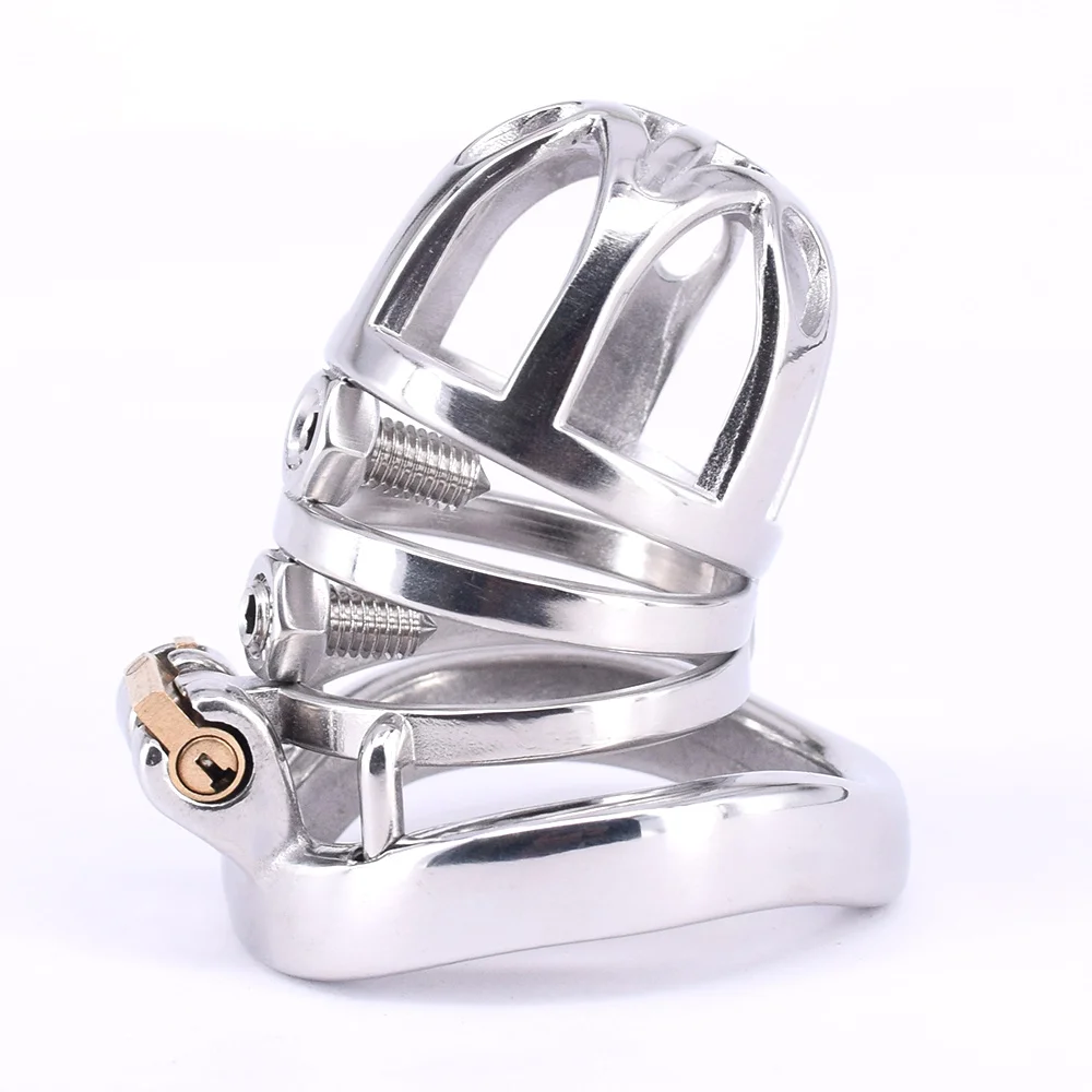 Small Penis Cage Stainless Steel Male Spiked Chastity Device Extreme Penis Cuffs Locked In Metal Cock Cage Sex Products for
