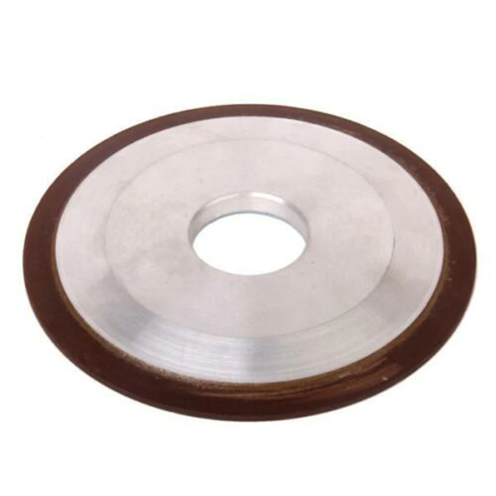 Diamond Grinding wheel Hard Steel 1-Tapered Polished Alloy Silver+Brown