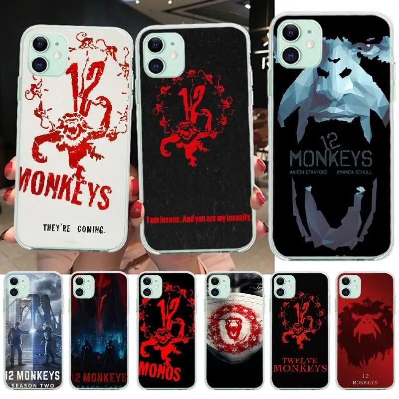 NBDRUICAI American Tv series 12 Monkeys Phone Case for iPhone 11 pro XS MAX 8 7 6 6S Plus X 5S SE XR cover | Мобильные телефоны и
