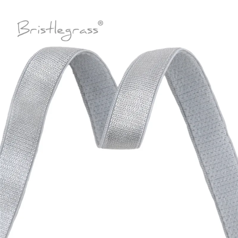 BRISTLEGRASS 2 5 10 50 100 Yard 3/8" 10 mm glänzender BH-Träger Gummiband Spandex Satinband Nylon Schulterband Dessous Nähbesatz – Detail 28