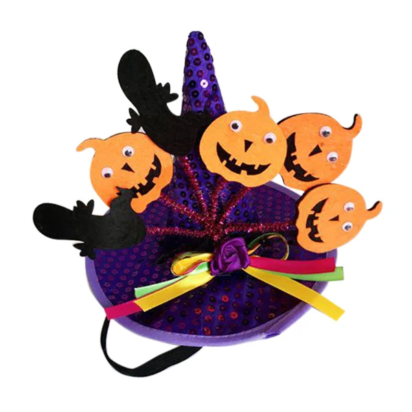 Хэллоуин Волшебная Шляпа ведьмы Pet Wizard Spider cap для кошки собаки вечерние украшения OCT998