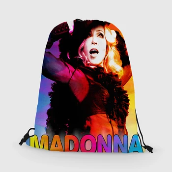 

Custom MADONNA Drawstring Bag Daypack Kids Satchel Casual Backpack Teenager Storage Bag Women Men 31x40cm*181031-02-49