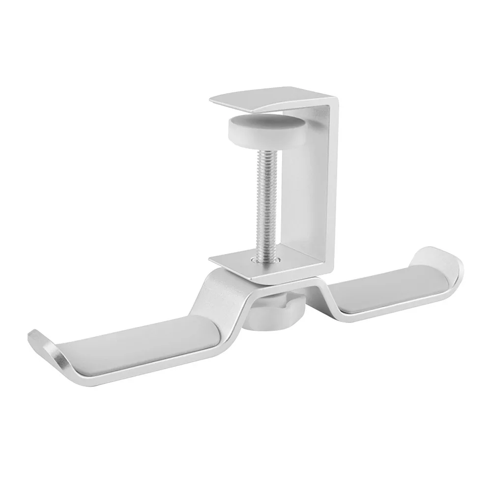 Desk Holder Rotatable Hanger Anti Scratch Space Saving Home Office Non Slip Aluminum Alloy Adjustable Clamp Headphone Stand
