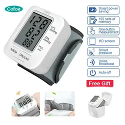 Cofoe домашний автоматический наручный цифровой монитор кровяного давления, измерительный сфигмоманометр, медицинский инструмент