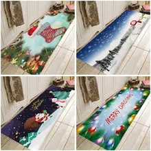 Творческий 3D напечатание рождественское коврик коврики для прихожей и коврики для Спальня Гостиная коврик для кухни, ванной, Противоскользящие коврики