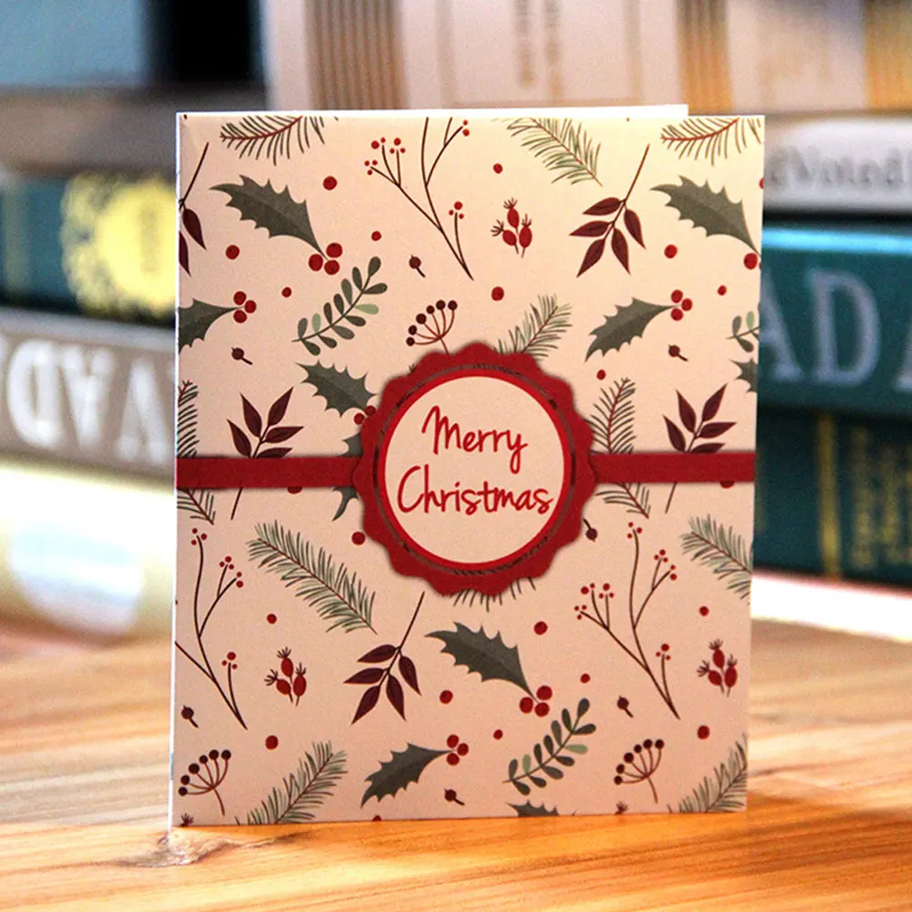 Colorful Elk Carriage Card Invitations Blessing New Christmas Postcard Handmade Deer Car Creative Wishes 3D Greeting Card Event